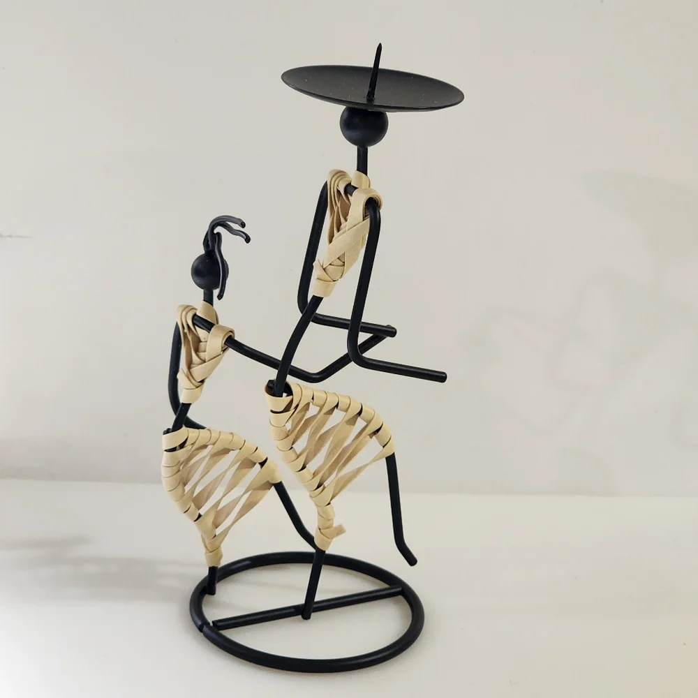 Cobble Creek Wire Figure‎ Candle Holder Set of 3 pcs